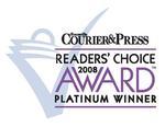 Voted #1 Florist Evansville Courier & Press Reader's Choice Awards 2008