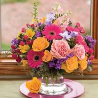 There's nothing like fresh flowers delivered for Mother's Day.  Item #136910 - Rainbow