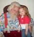 Sittin' on Santa's lap for the very first time!