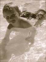 Aiden the little boy and his summer joy.
