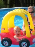 Swimming with grandaughter