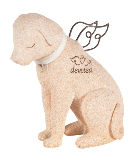 Faithful Angel Dog figurine