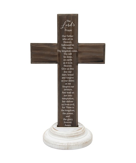 Lord’s Prayer Wood Composite Cross