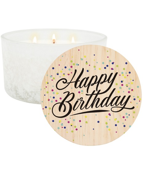 Happy Birthday 3-Wick Candle