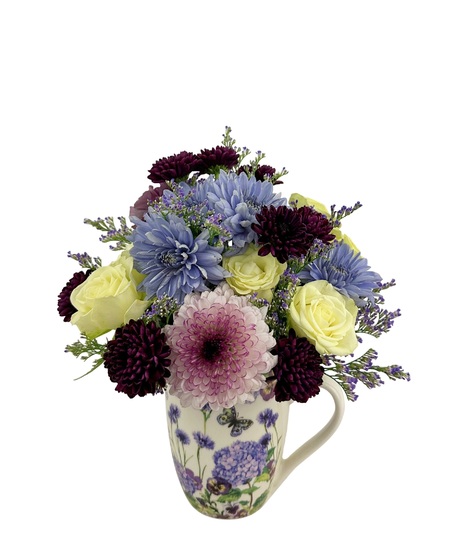 Butterfly Hydrangea Mug