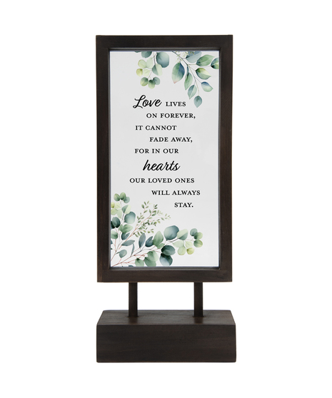 LOVE LIVES ON TABLE DECOR