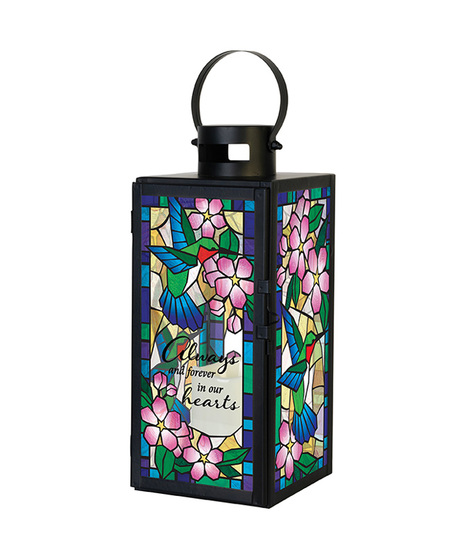 Always and Forever - Stained Glass Lantern
