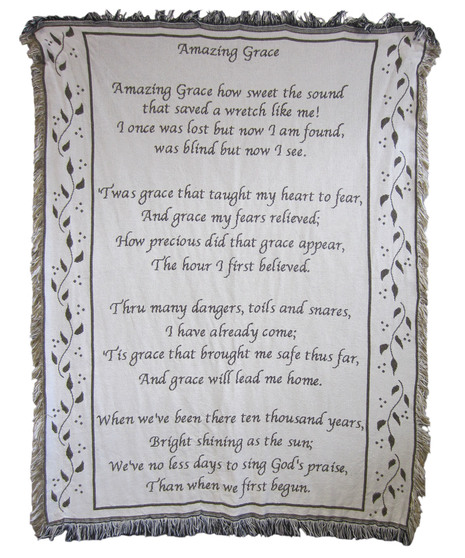 Afghan - Amazing Grace Verse Only