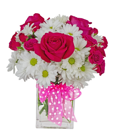 Cute as can be, polka dots and posies makes a great gift and is available in 2 sizes. 