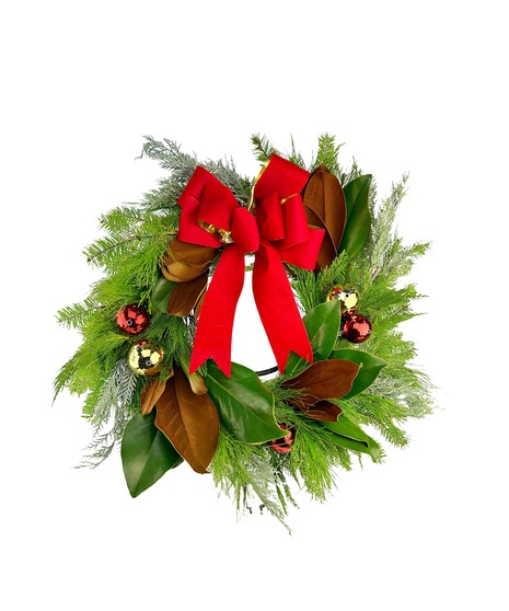 Classic Red Velvet Wreath