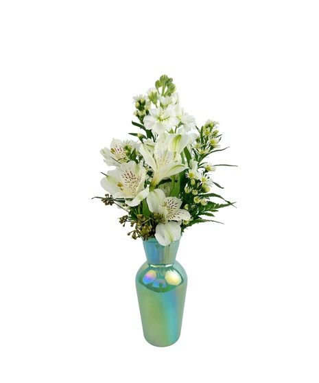 Pick from green, pink or purple vase