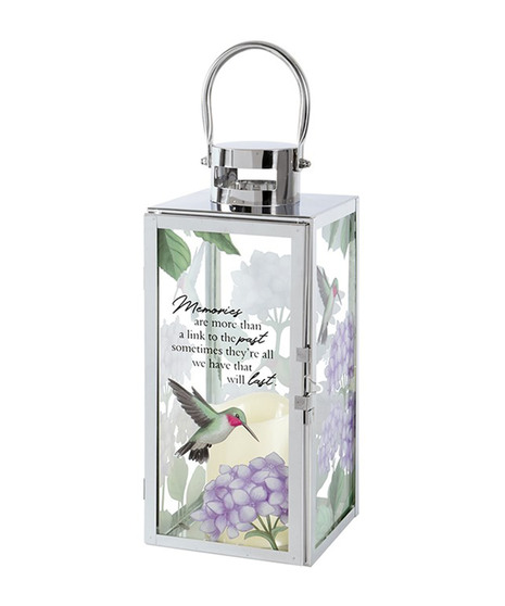 Memories Lantern - Chrome & Glass