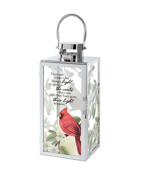 Light Remains - Chrome & Glass Lantern