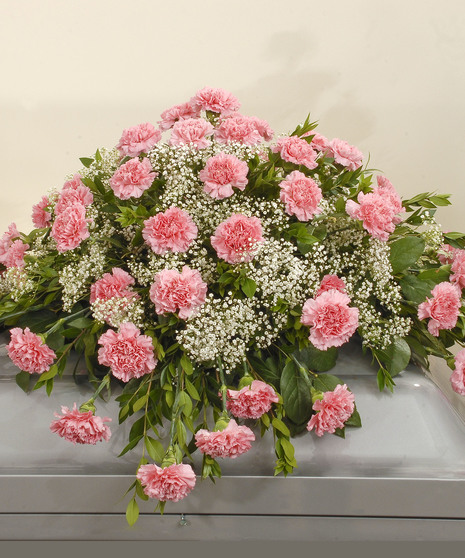 Cherish - Carnation Casket Spray