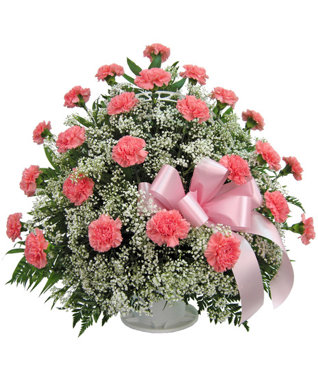 Cherish - Carnation Floor Basket