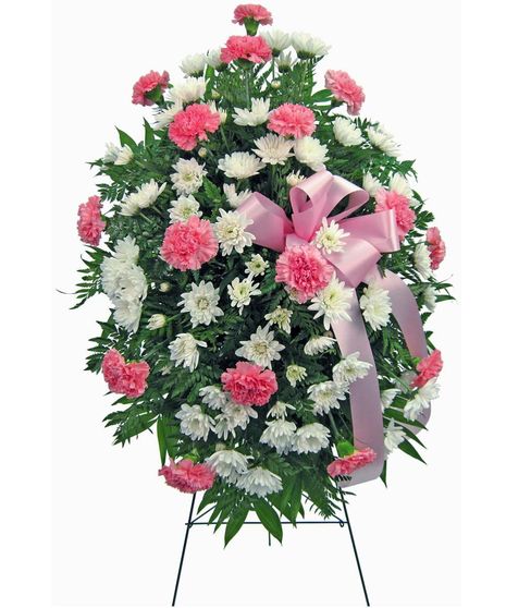 Cherish - Carnation Floral Spray Easel