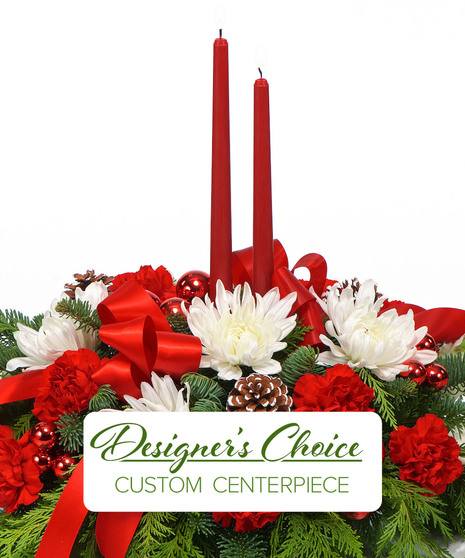 A lovely centerpiece for your table this Christmas, available locally and out of town. 