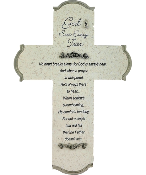 God Sees Every Tear Cross