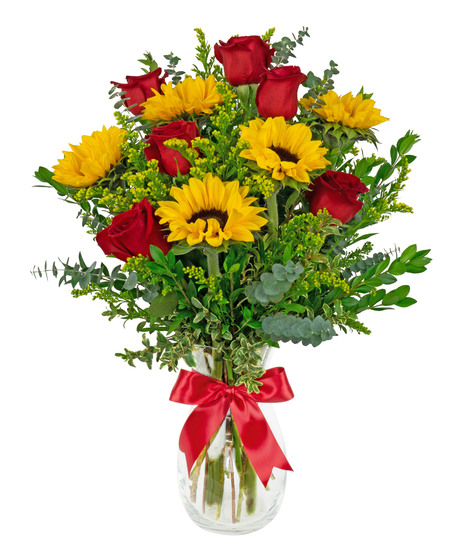 Sunflowers & Roses